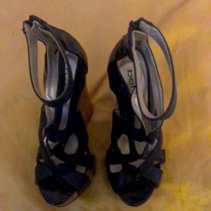 Bebe wedge   platforms